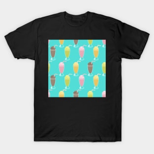 Milkshakes Pattern T-Shirt